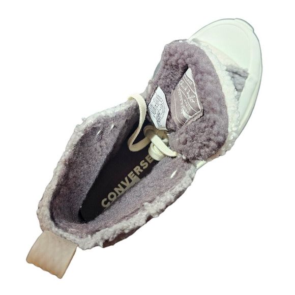 Converse Unisex Run Star Hike Sherpa Sneakers Size 7 Women's Mauve 172202C NWB - Picture 9 of 10